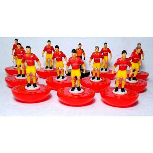 Subbuteo Andrew Table Soccer Kastoria Greek Cup Winner 1980 on Classic Hasbro bases